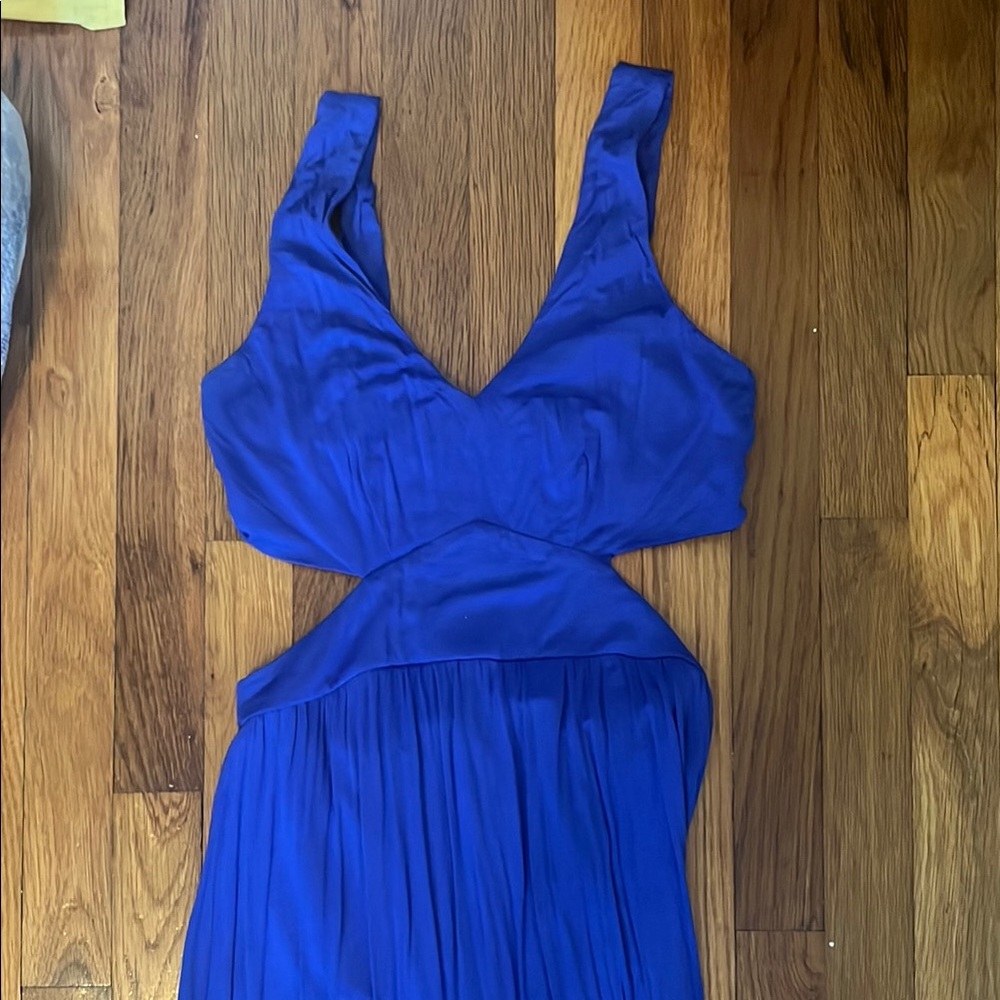 Elegant Blue Sleeveless Dress